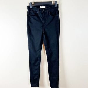 Madewell 10" High Rise Skinny Black Jeans‎ Carbondale Wash